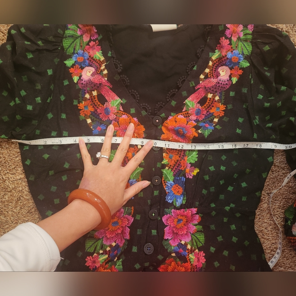 Farm Rio Black blooming garden dress - Picture 9 of 13